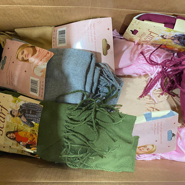 Assorted Color Scarfs (50 Pcs Lot) - Discount Wholesalers Inc